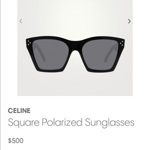 Celine Square Polarized Sunglasses Brand New!